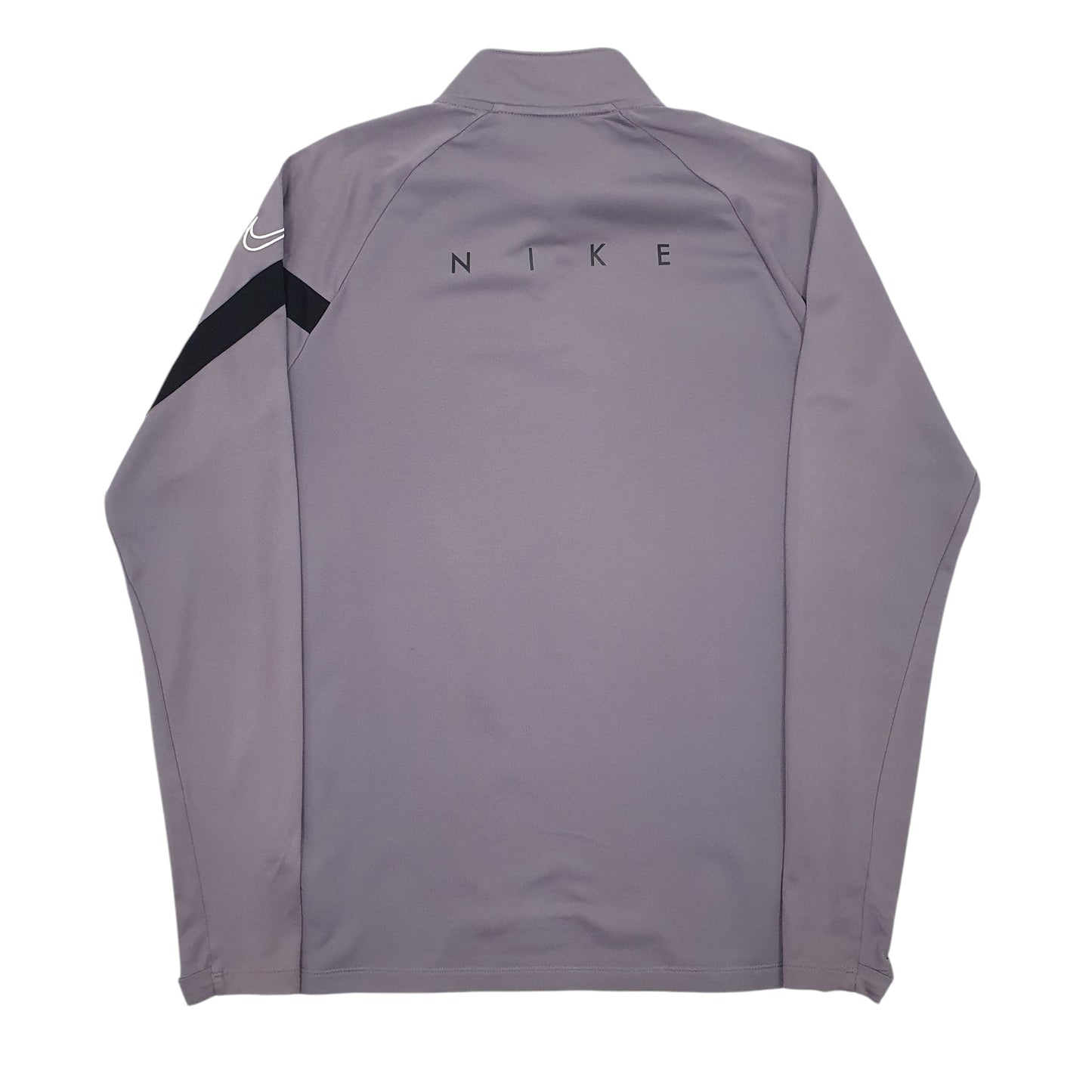 Mens Grey Nike Dri-Fit Active Wear Quarter Zip Jumper