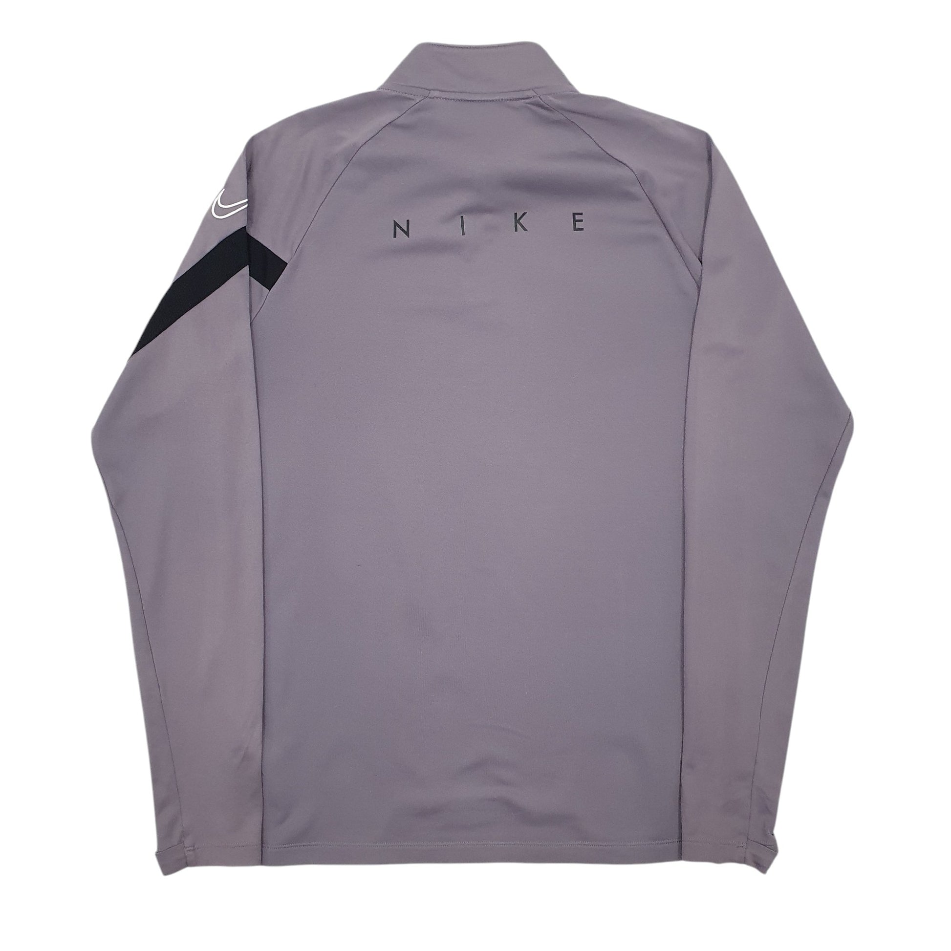 Mens Grey Nike Dri-Fit Active Wear Quarter Zip Jumper