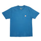 Mens Blue Carhartt Original Fit Short Sleeve T Shirt