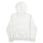 Womens White Adidas Spellout Hoodie Jumper