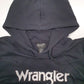 Womens Black Wrangler Spellout Hoodie Jumper