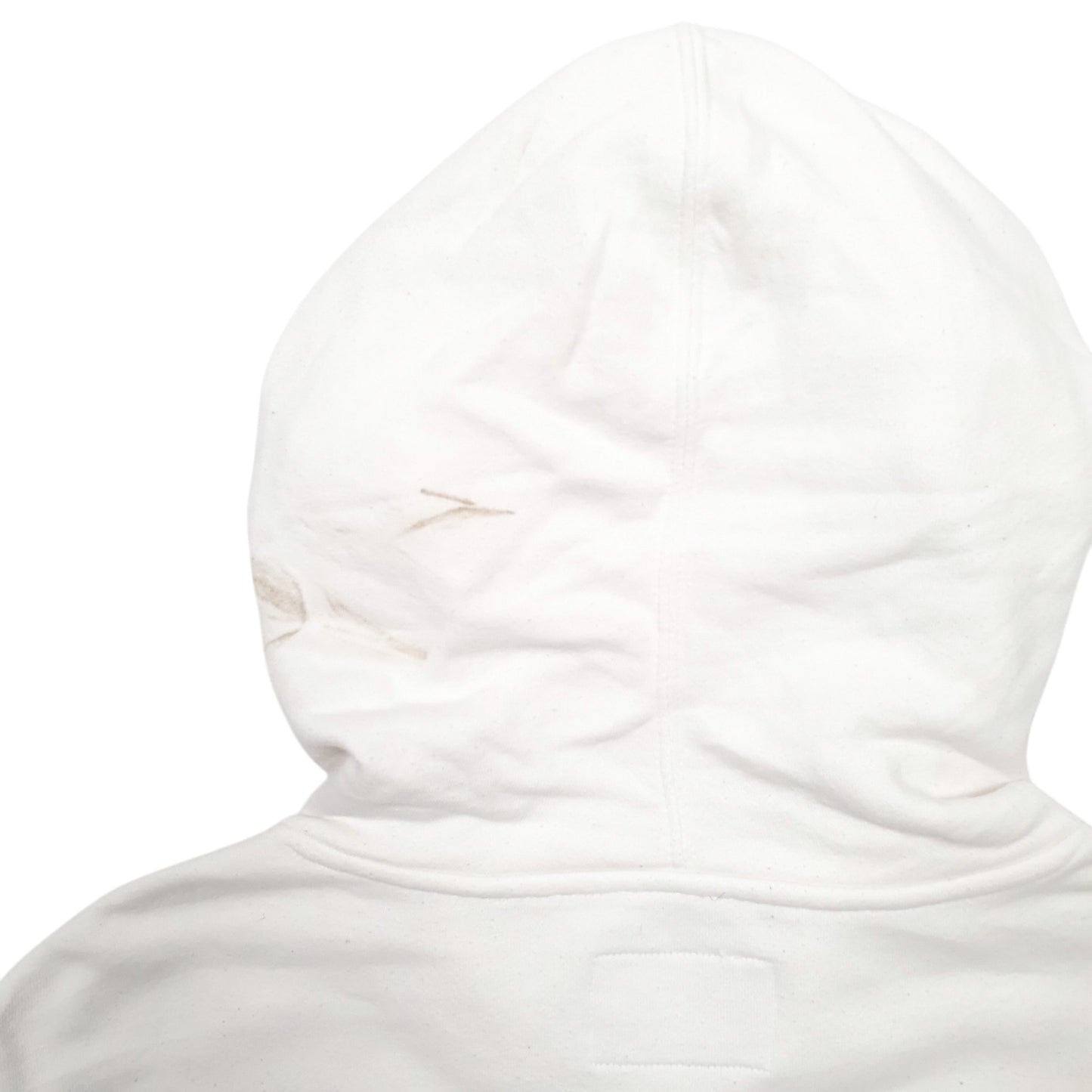 Mens White Champion Spellout Hoodie Jumper