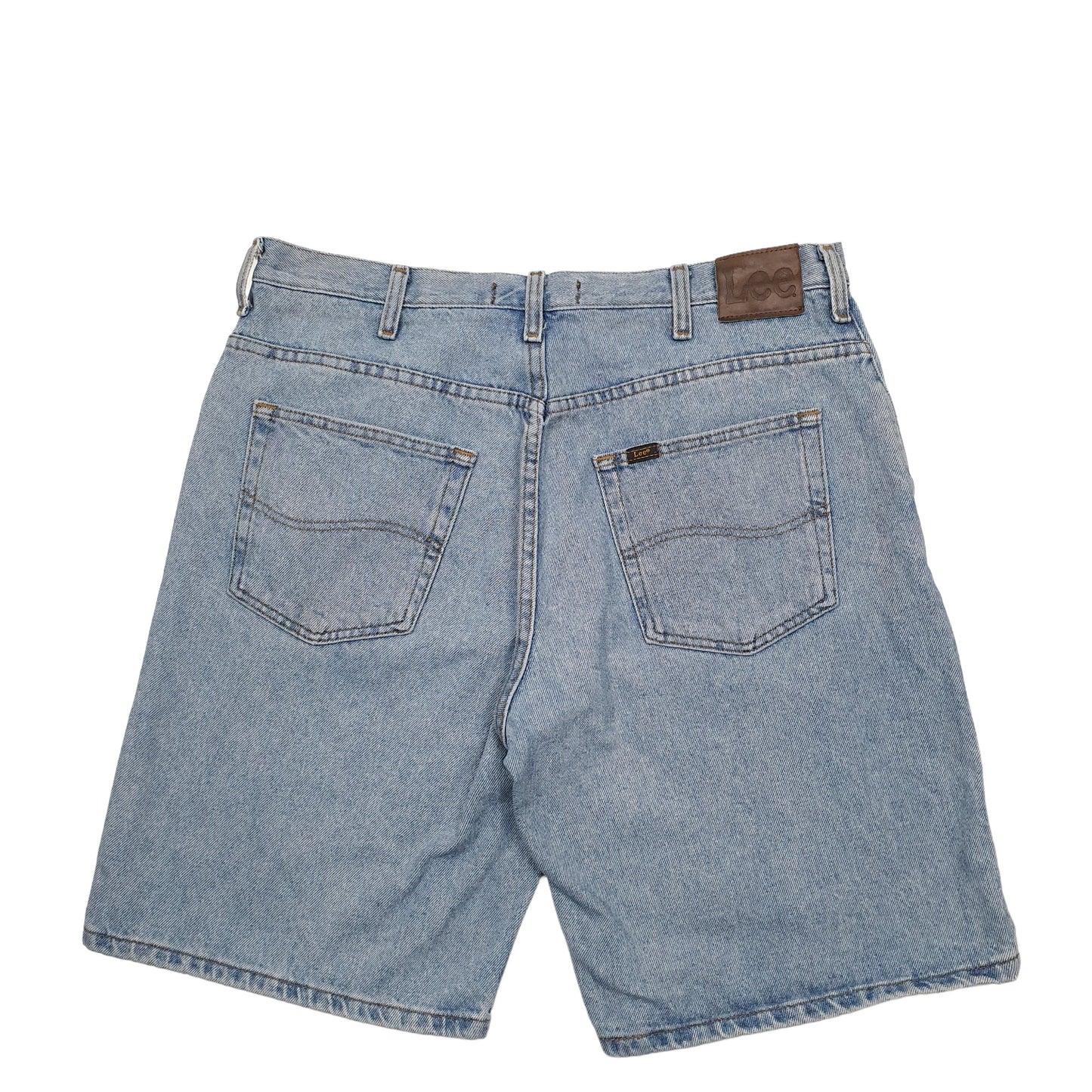 Mens Blue Lee  Denim Shorts