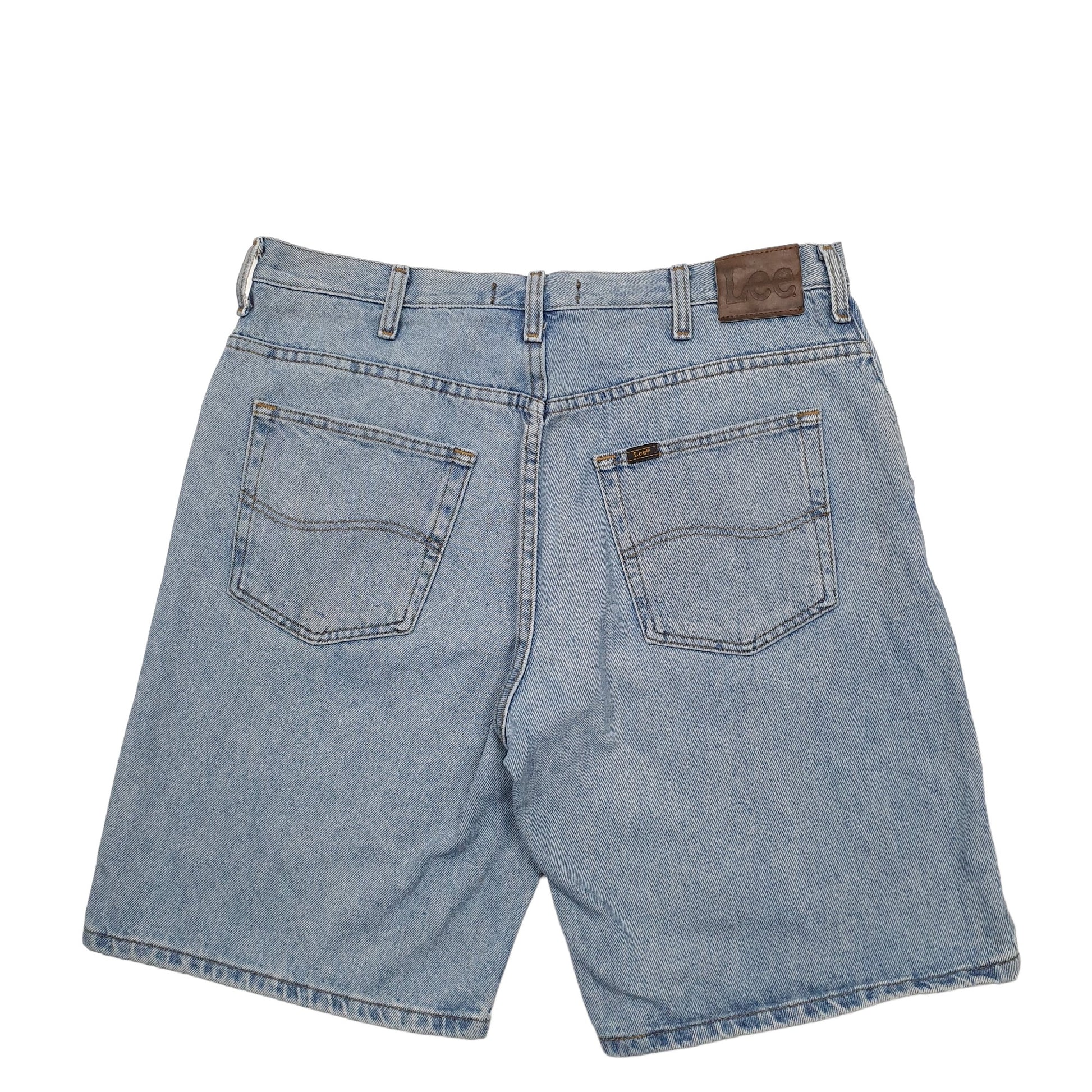 Mens Blue Lee  Denim Shorts