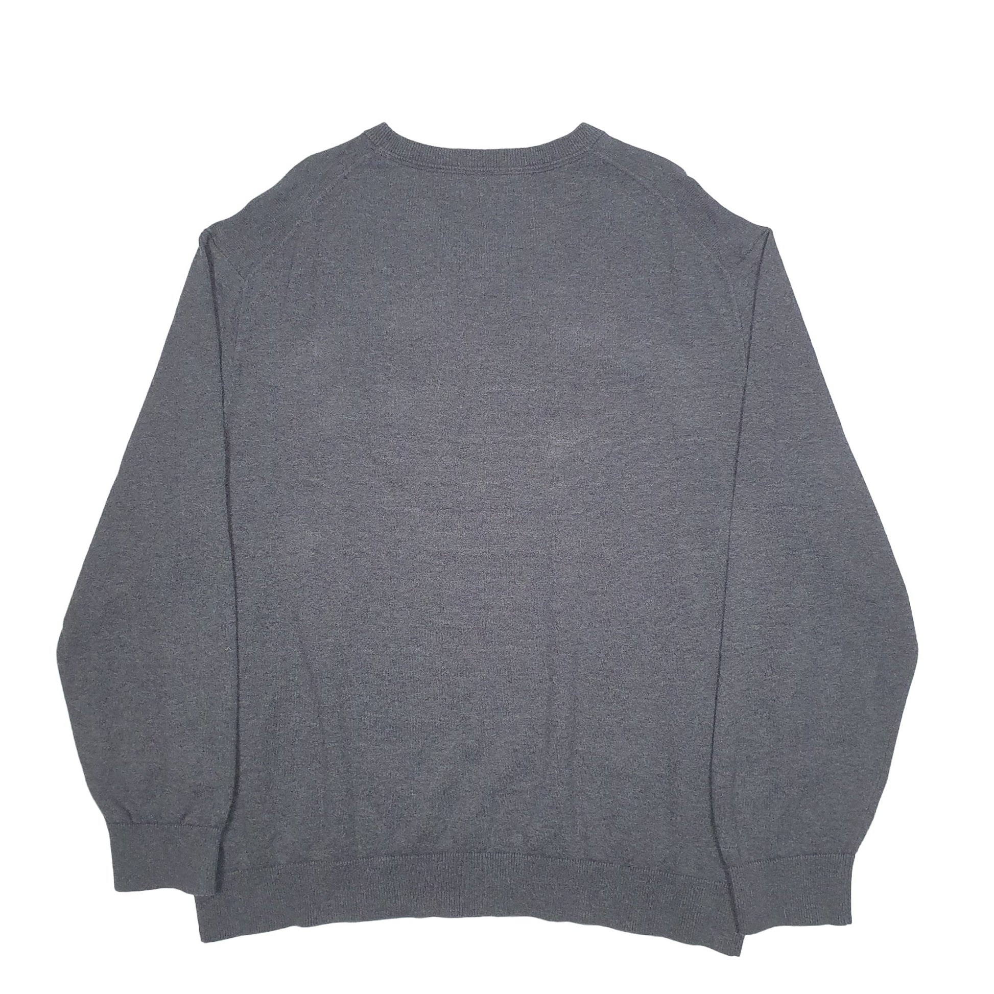 Mens Grey Nautica Knit Crewneck Jumper