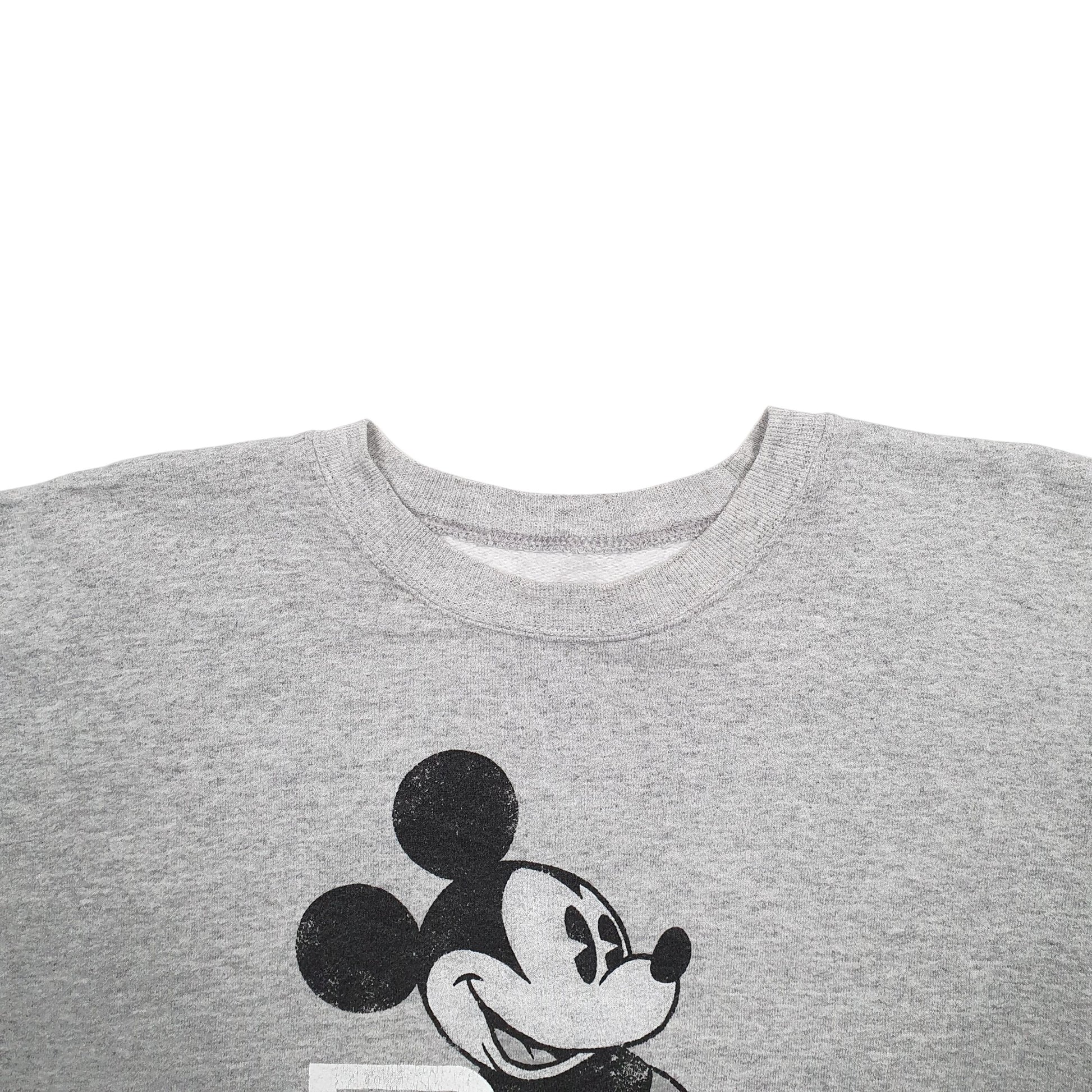 Womens Grey Disney Mickey Mouse Crewneck Jumper
