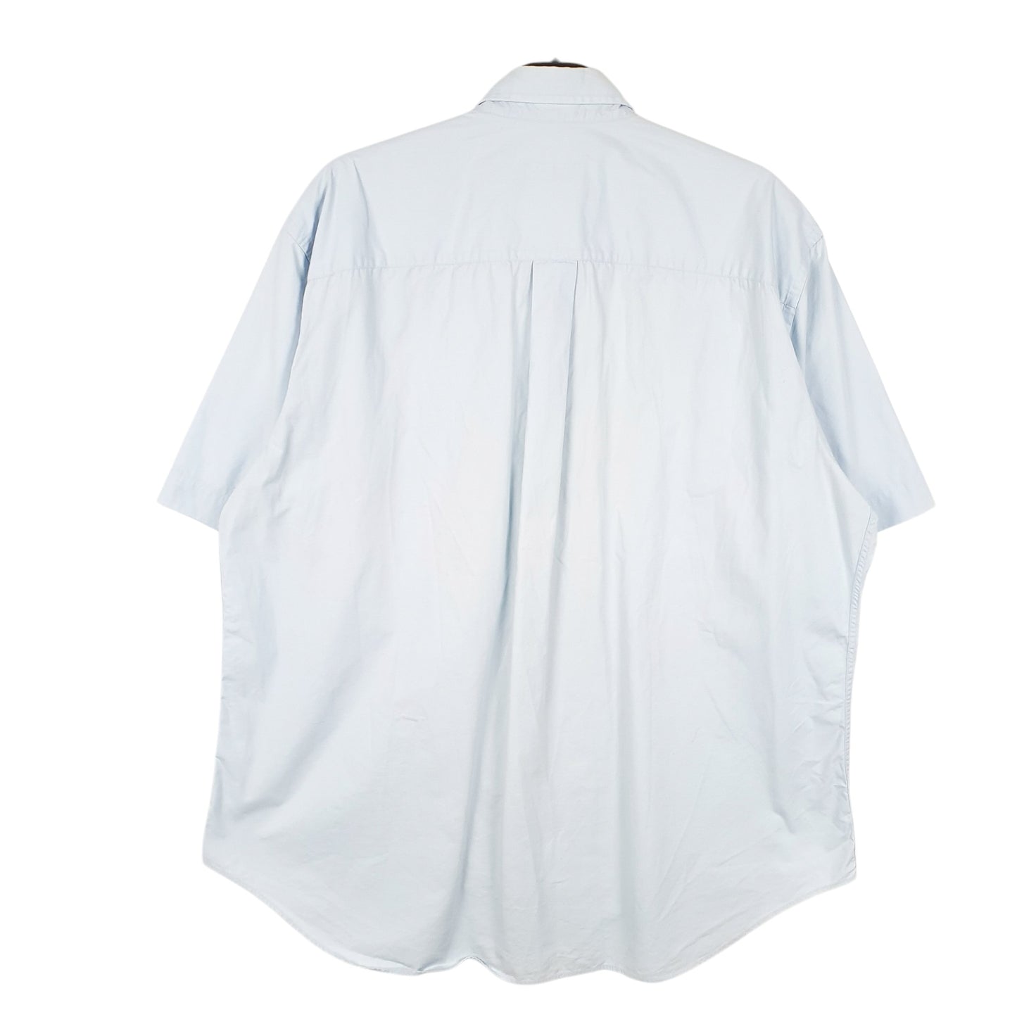 Mens Blue Burberry  Short Sleeve Shirt