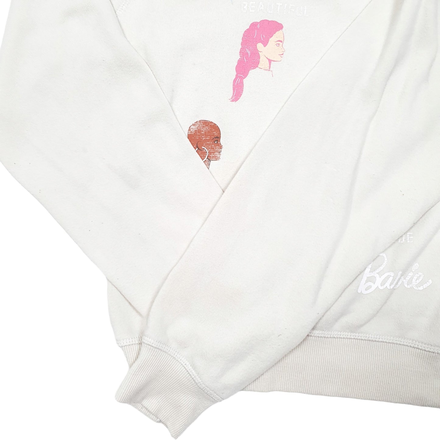 Womens Cream Barbie Beautiful In Every Shade Crewneck Jumper