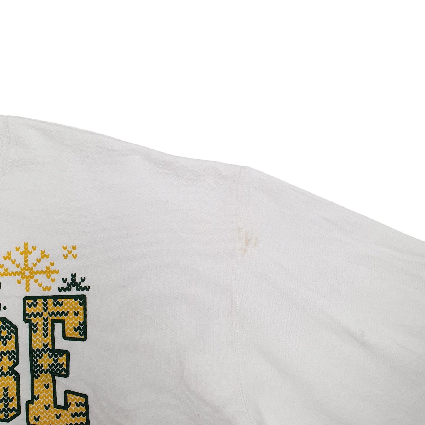 Mens White Champion Tribe Crewneck Jumper