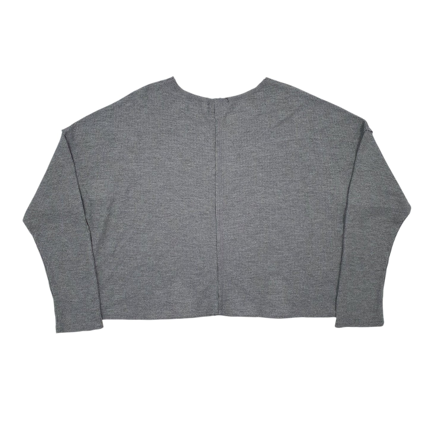 Womens Grey Streetwear Society Blouse Long Sleeve T Shirt