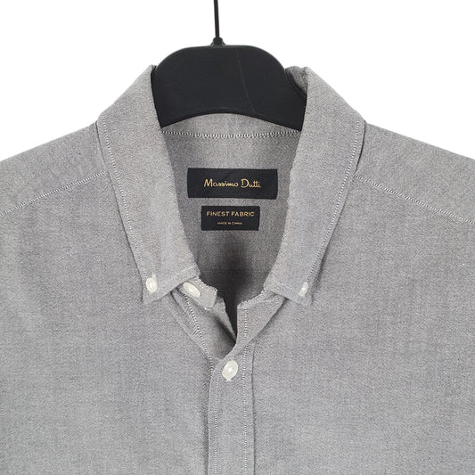 Mens Grey Massimo Dutti  Long Sleeve Shirt