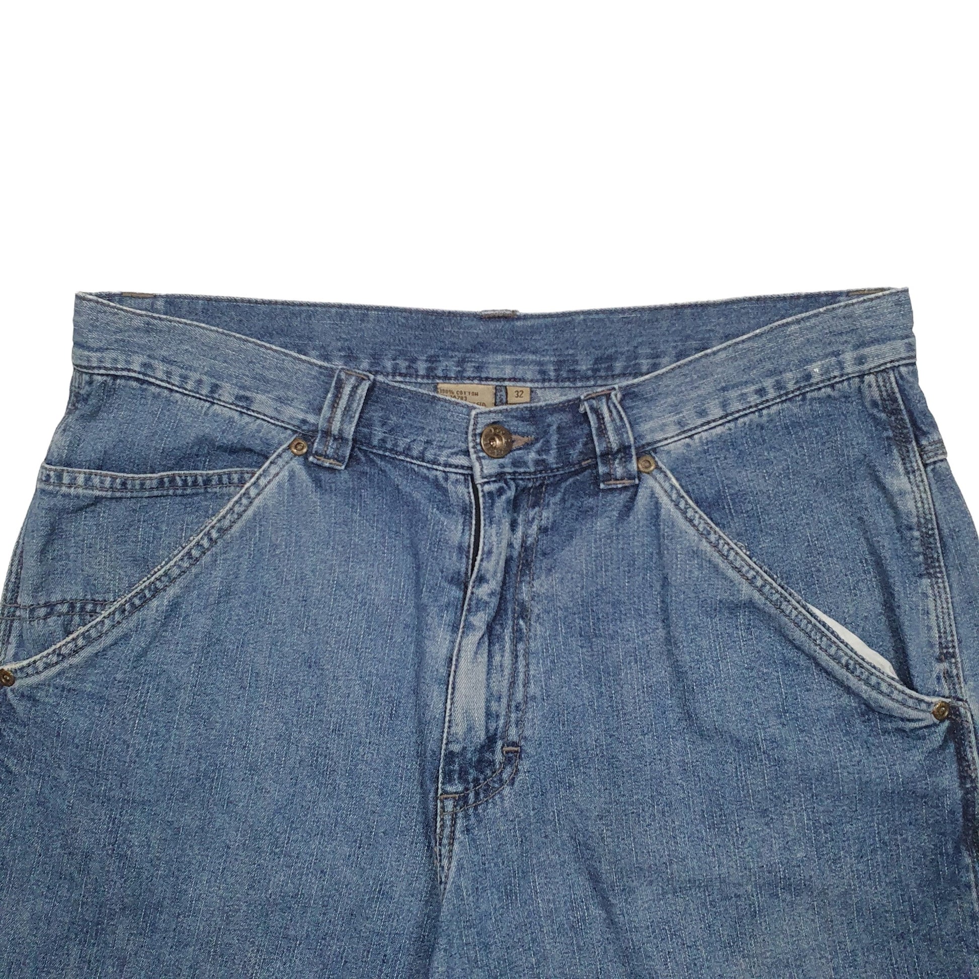 Mens Blue Lee Dungarees Carpenter Shorts
