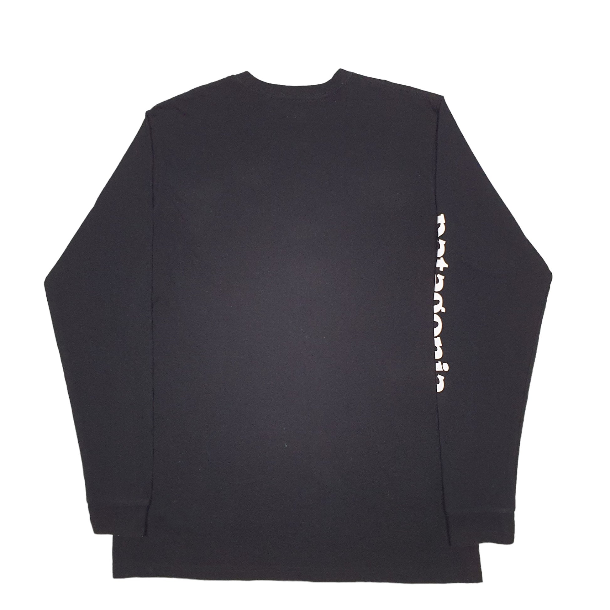 Mens Black Patagonia Spellout Long Sleeve T Shirt