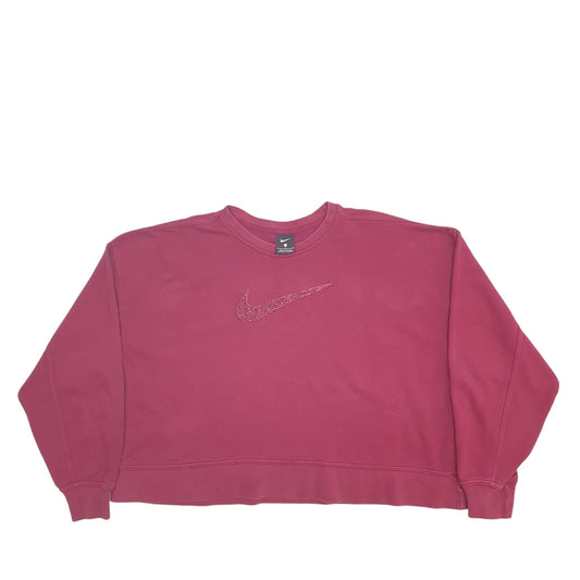 Womens Burgundy Nike  Crewneck Jumper