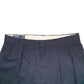 Mens Black Polo Ralph Lauren Double Pleated Vintage 2000's Chino Trousers