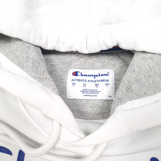 Mens White Champion  Hoodie Jumper