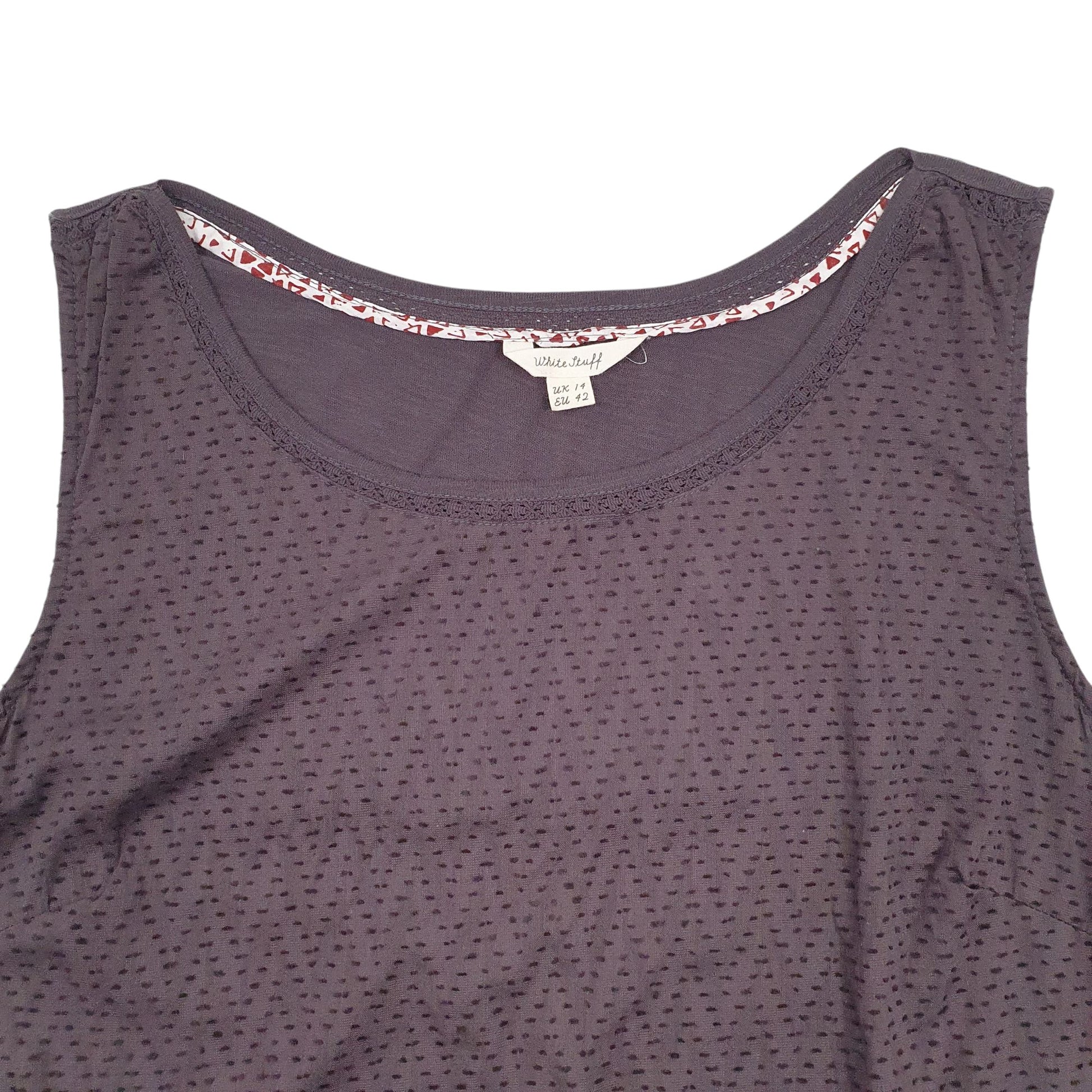 Womens Grey White stuff  Short Sleeve T Shirt