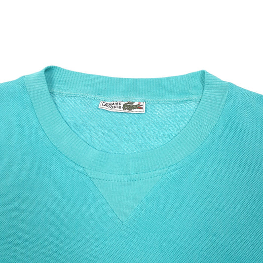 Mens Green Lacoste Spellout Crocodile Logo Chemise Vintage Crewneck Jumper