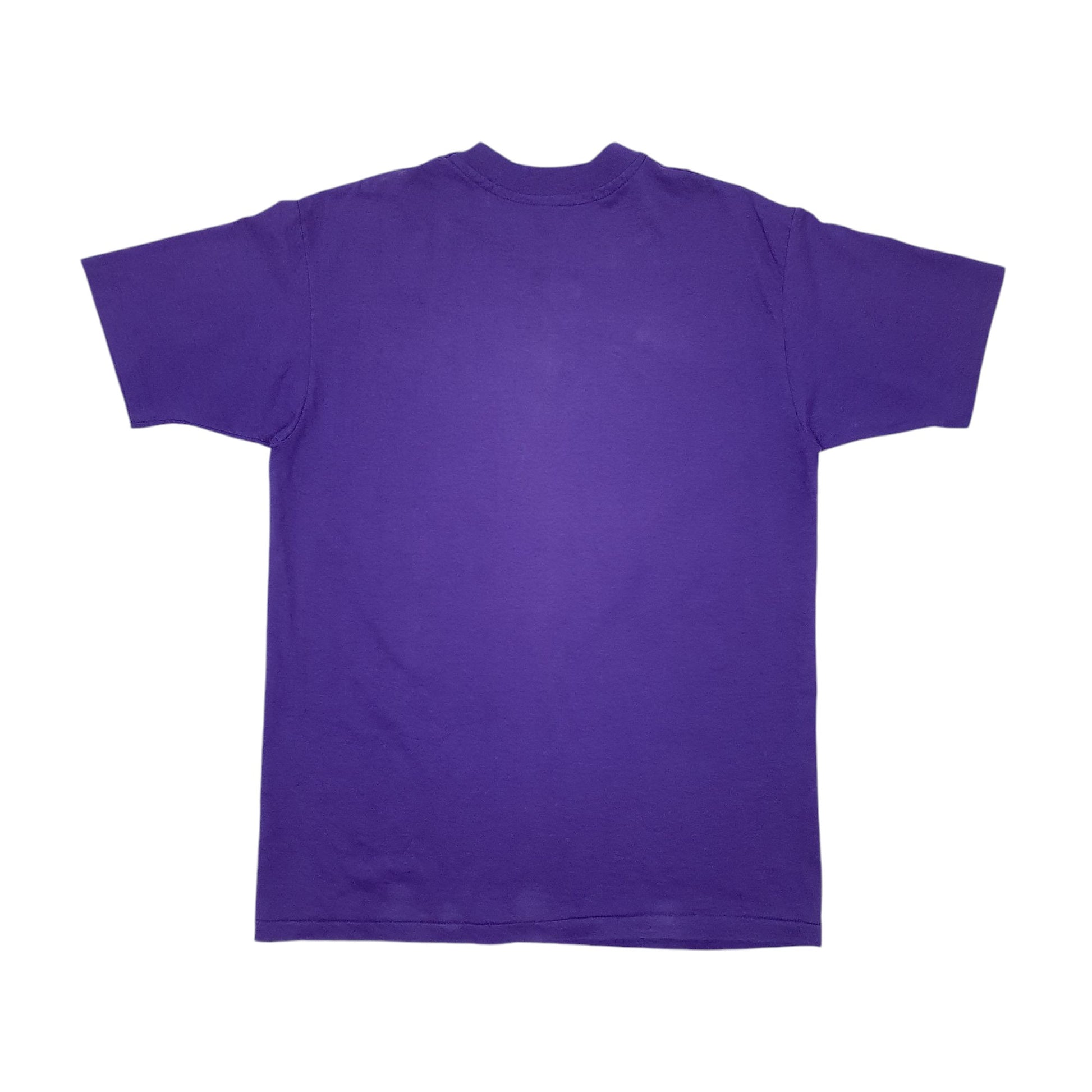 Mens Purple Unbranded Single Stitch Vintage 90s Short Sleeve T Shirt
