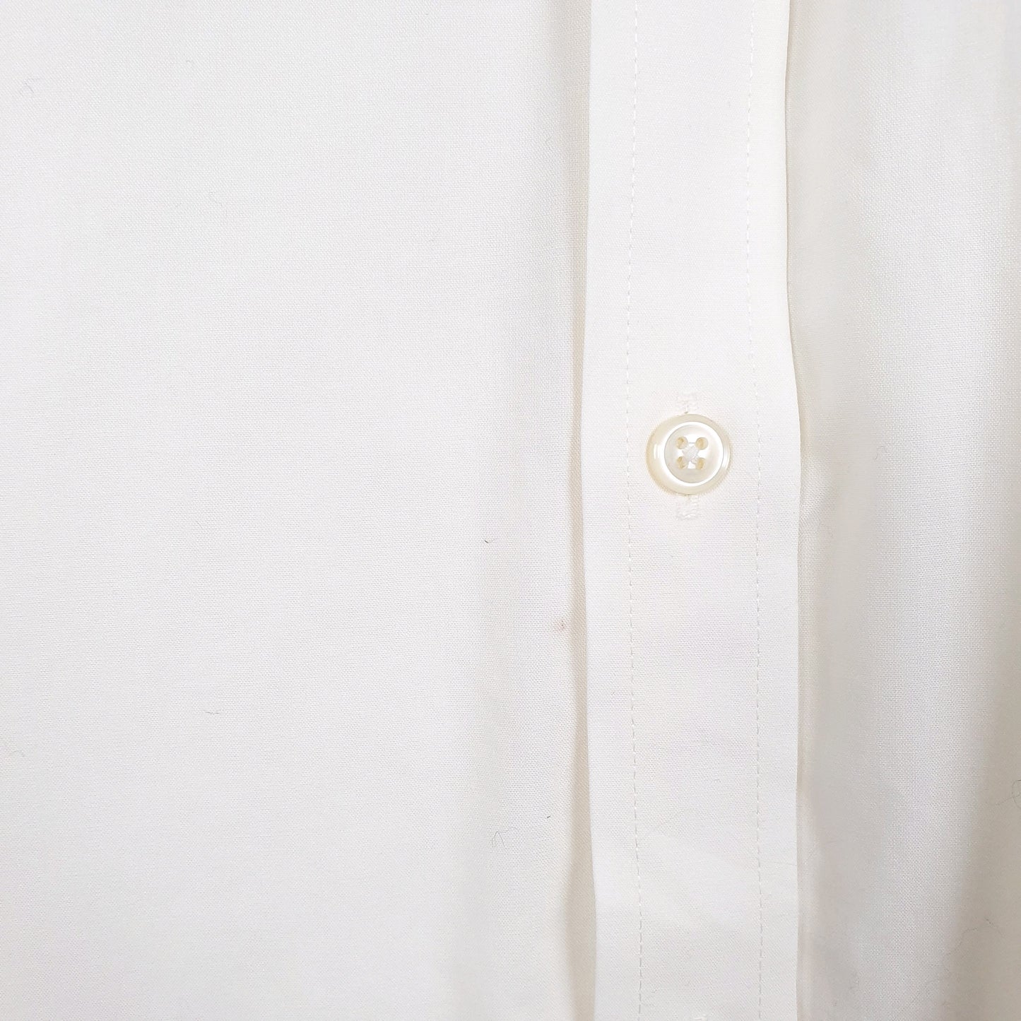 Mens Cream L.L.Bean  Short Sleeve Shirt