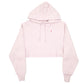 Womens Pink Champion Reverse Weave Cropped Cut Off Gym Workout Hoodie Jumper