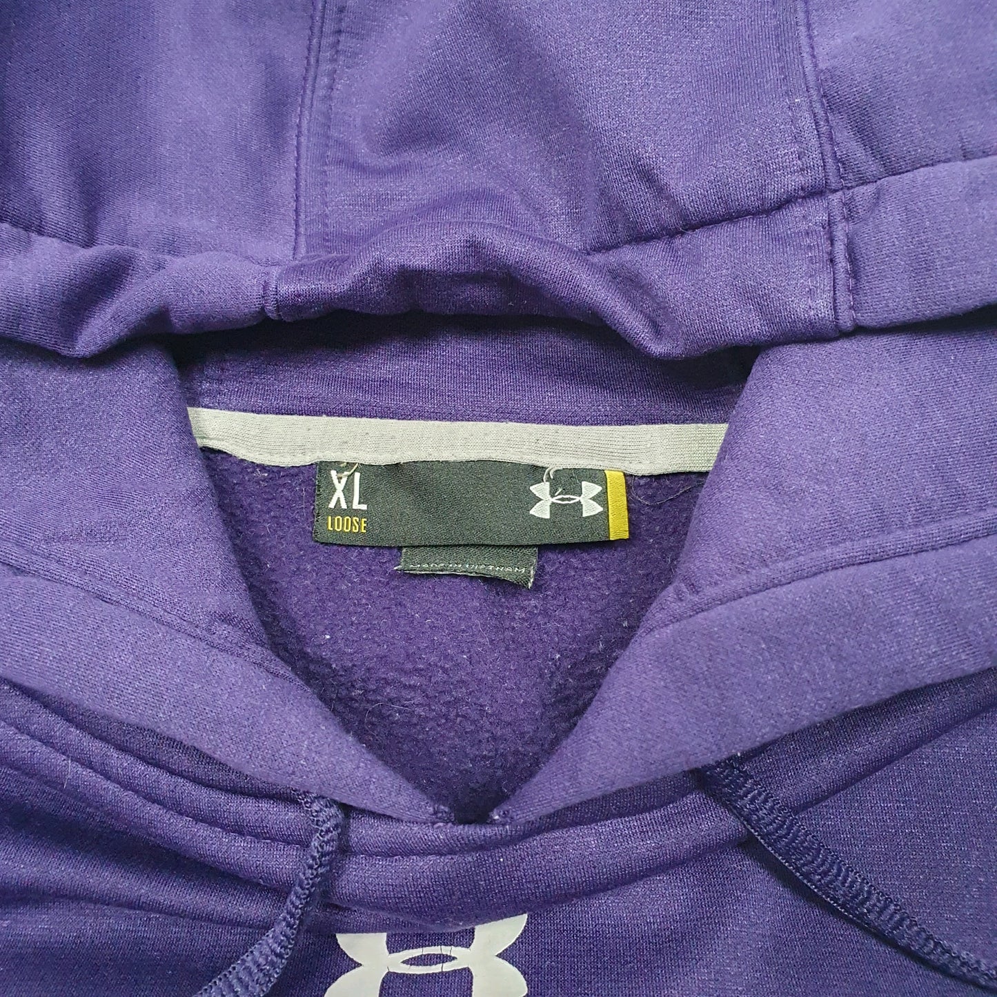 Mens Purple Under Armour Active Mount St Joseph Loose Workout Hoodie Jumper