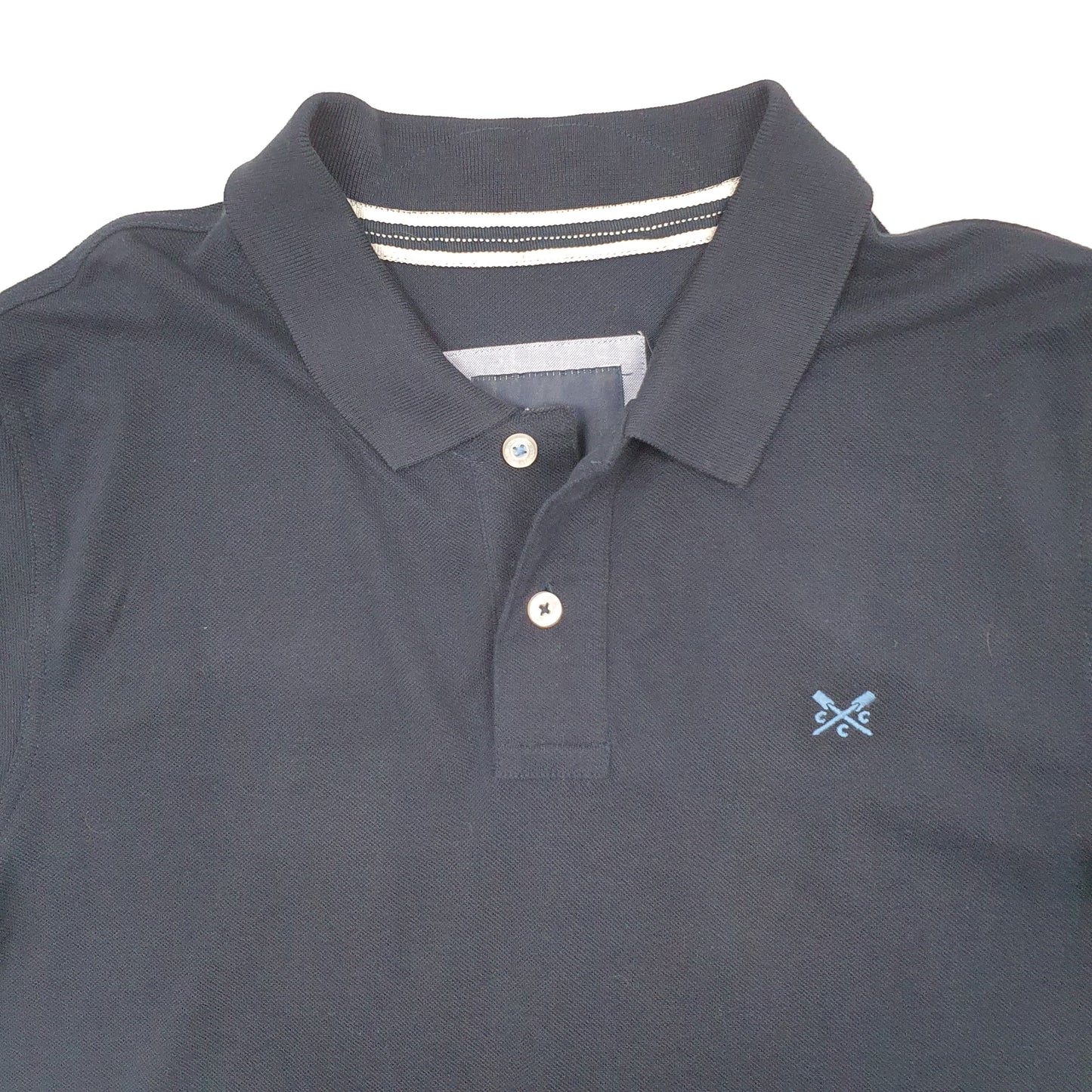 Mens Navy Crew Clothing Co  Short Sleeve Polo Shirt