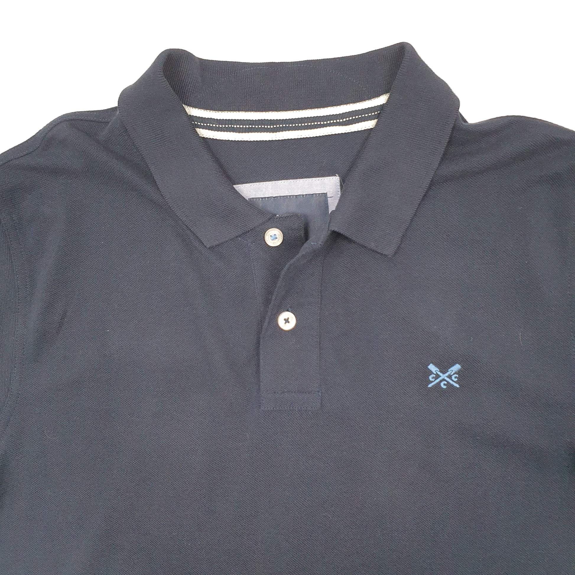 Mens Navy Crew Clothing Co  Short Sleeve Polo Shirt