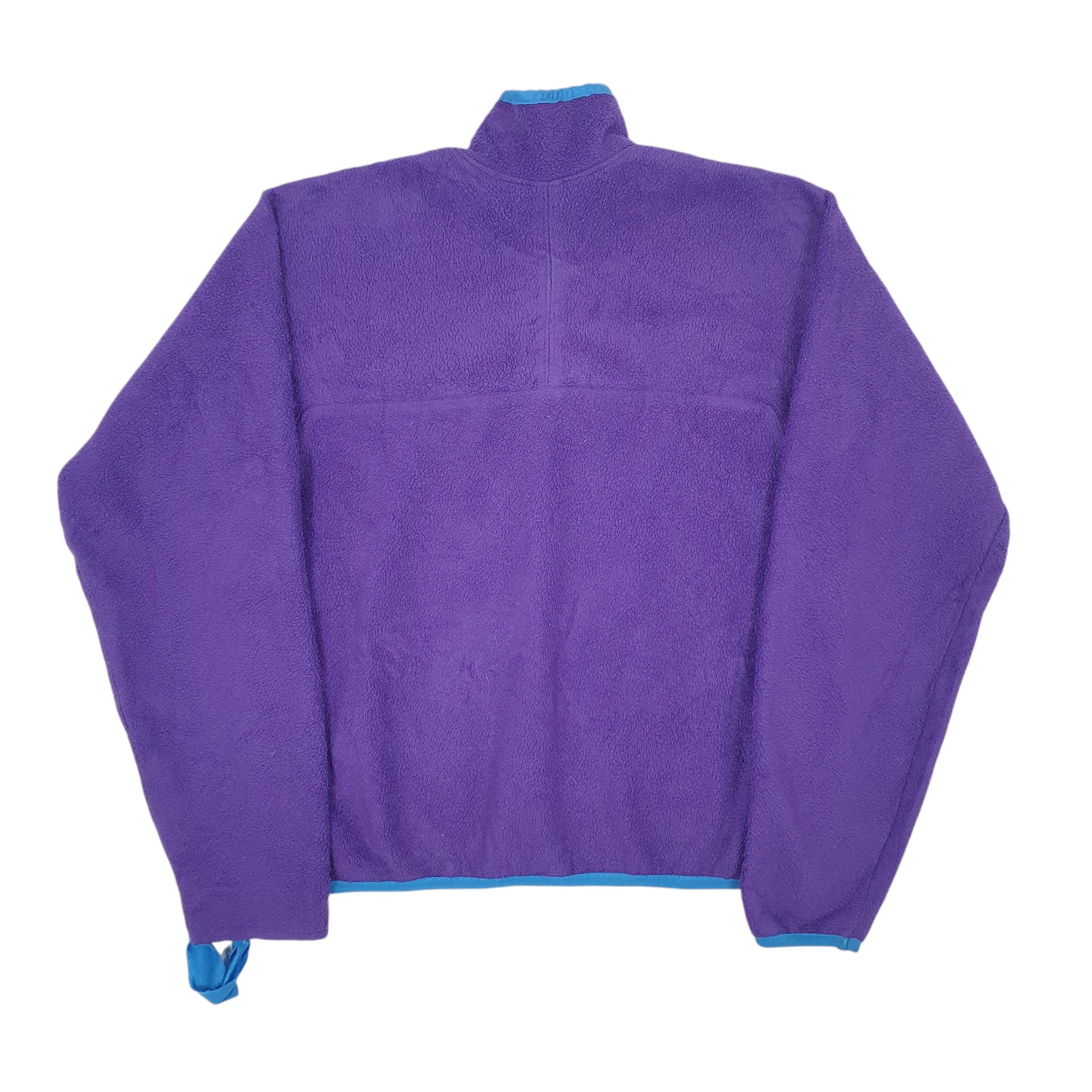 Womens Patagonia Purple Quarter Zip Button Up Vintage 90s Made In
