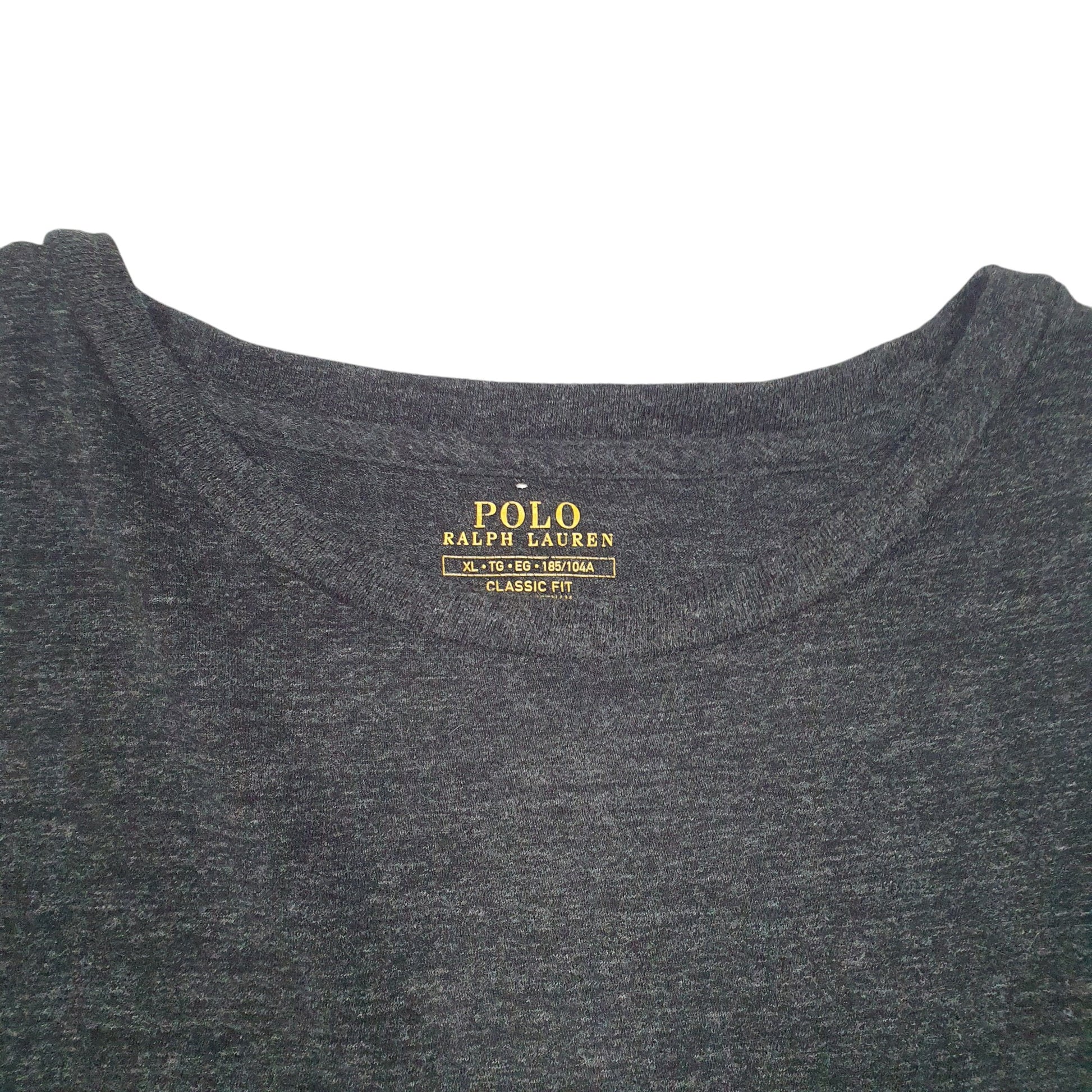 Mens Grey Polo Ralph Lauren Pocket Short Sleeve T Shirt