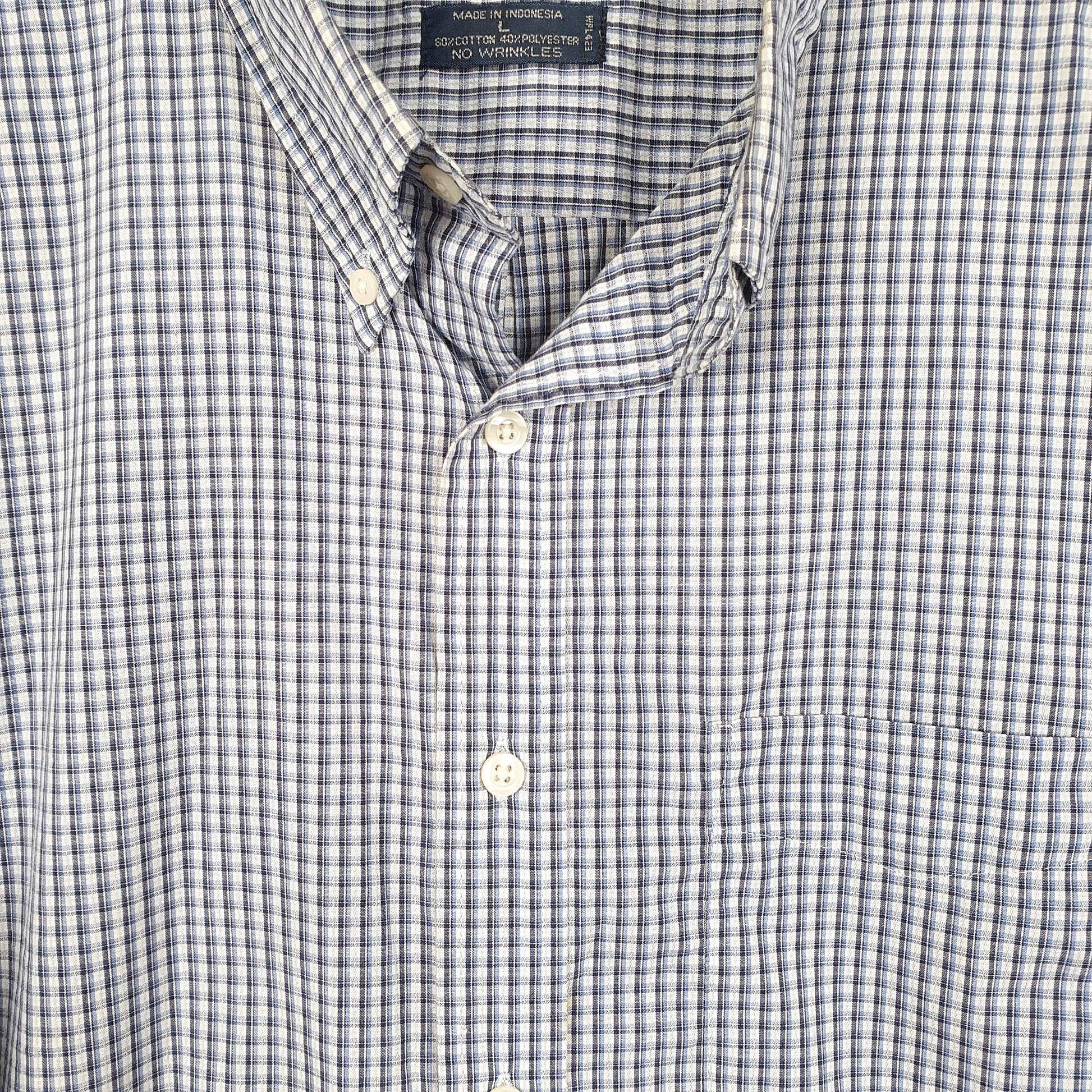 Mens White Dockers  Short Sleeve Shirt