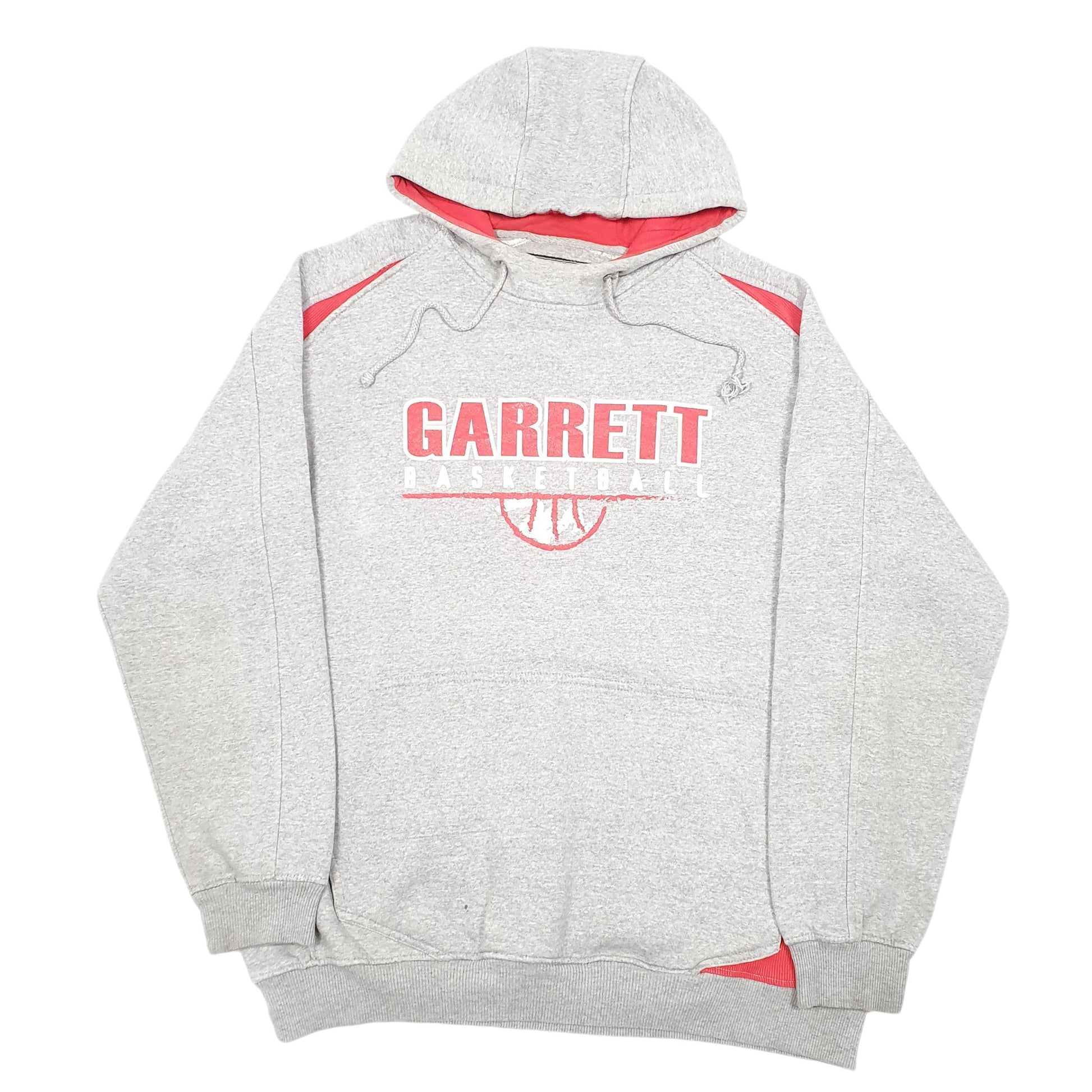 Mens Grey The Rock Garrett Basketball USA Spellout Hoodie Jumper