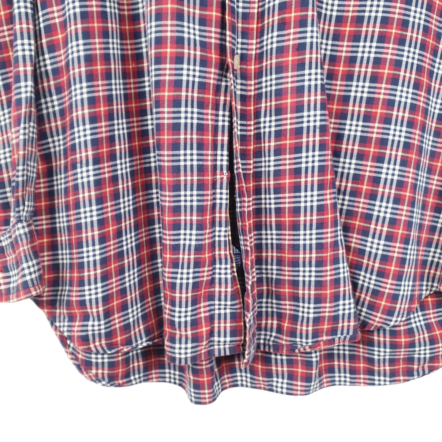 Mens Red Tommy Hilfiger Vintage Crest Long Sleeve Shirt