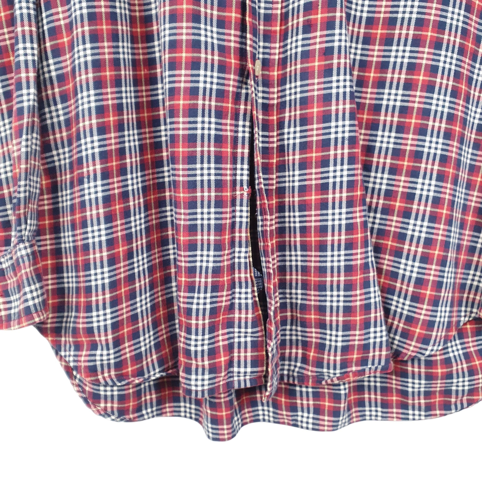 Mens Red Tommy Hilfiger Vintage Crest Long Sleeve Shirt