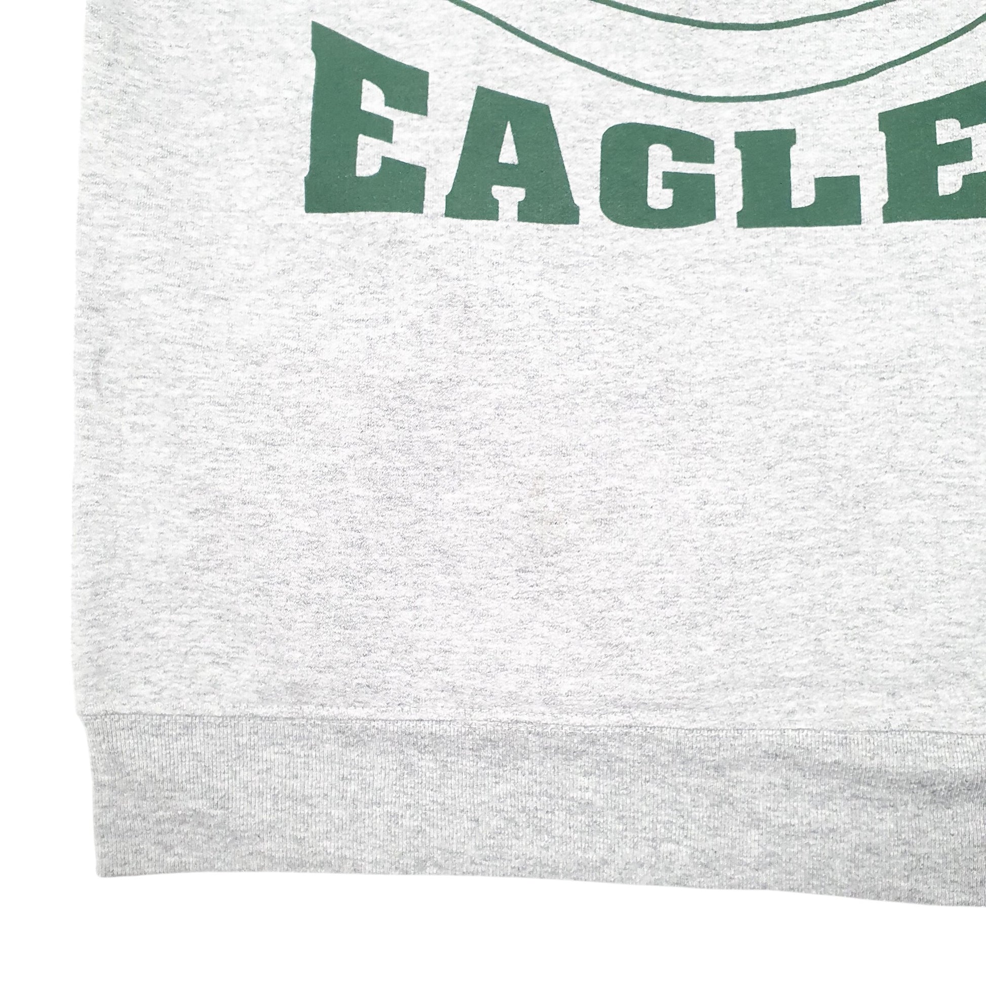 Mens Grey Fruit Of The Loom Fort Knox Eagles Football USA Spellout Crewneck Jumper