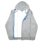 Mens Grey Puma Hoodie Full Zip Jumper