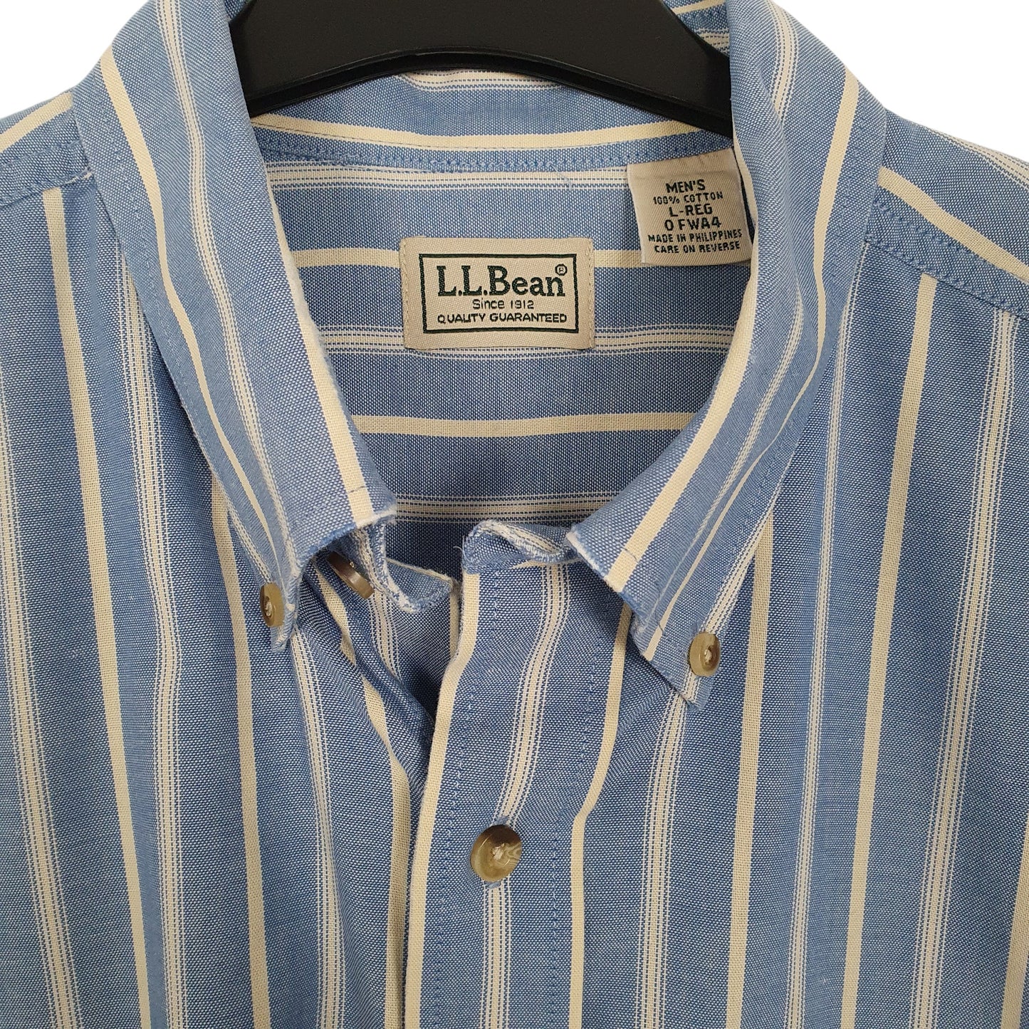 Mens Blue L.L.Bean  Long Sleeve Shirt