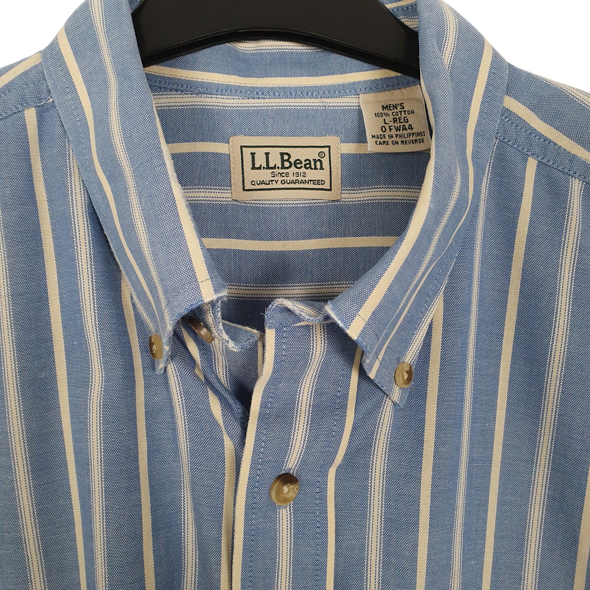 Mens Blue L.L.Bean  Long Sleeve Shirt