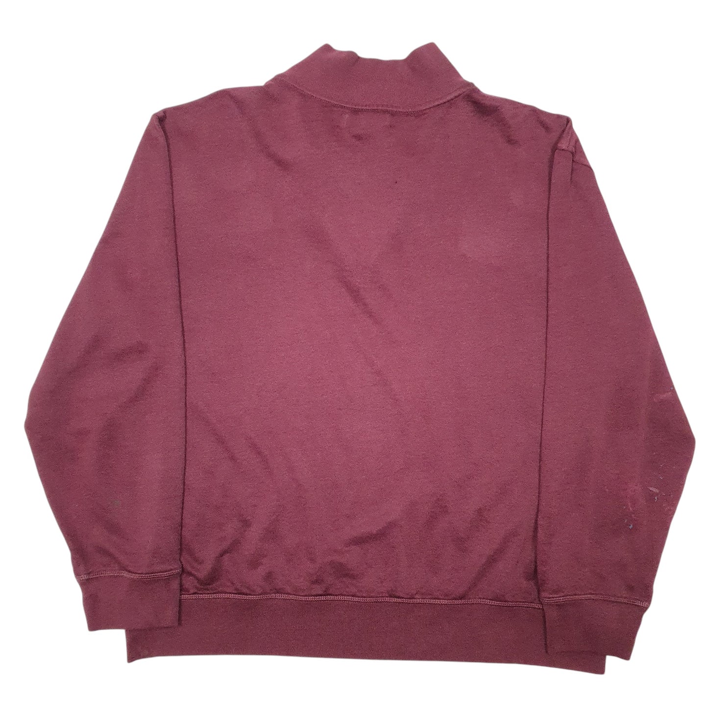 Mens Burgundy Nautica  Quarter Zip Jumper