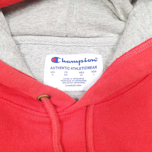 Mens Red Champion  Hoodie Jumper