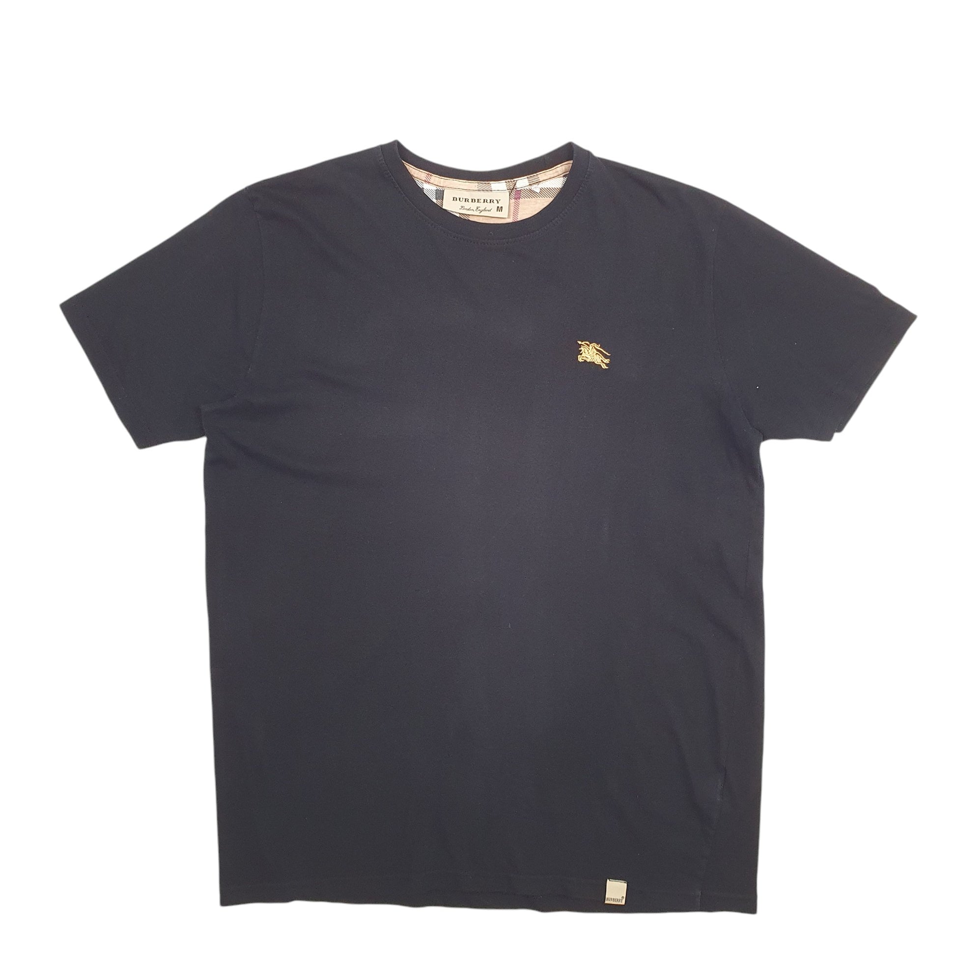Mens Black Burberry London Short Sleeve T Shirt