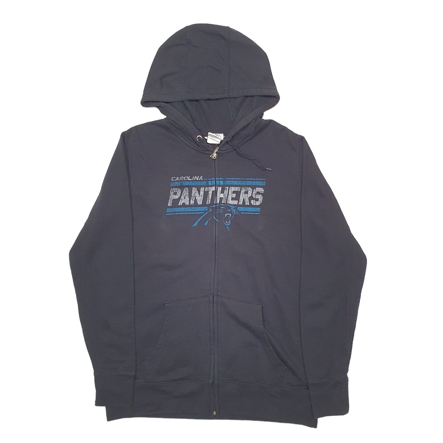 Womens Black NFL Carolina Panthers NFL Full Zip Jumper