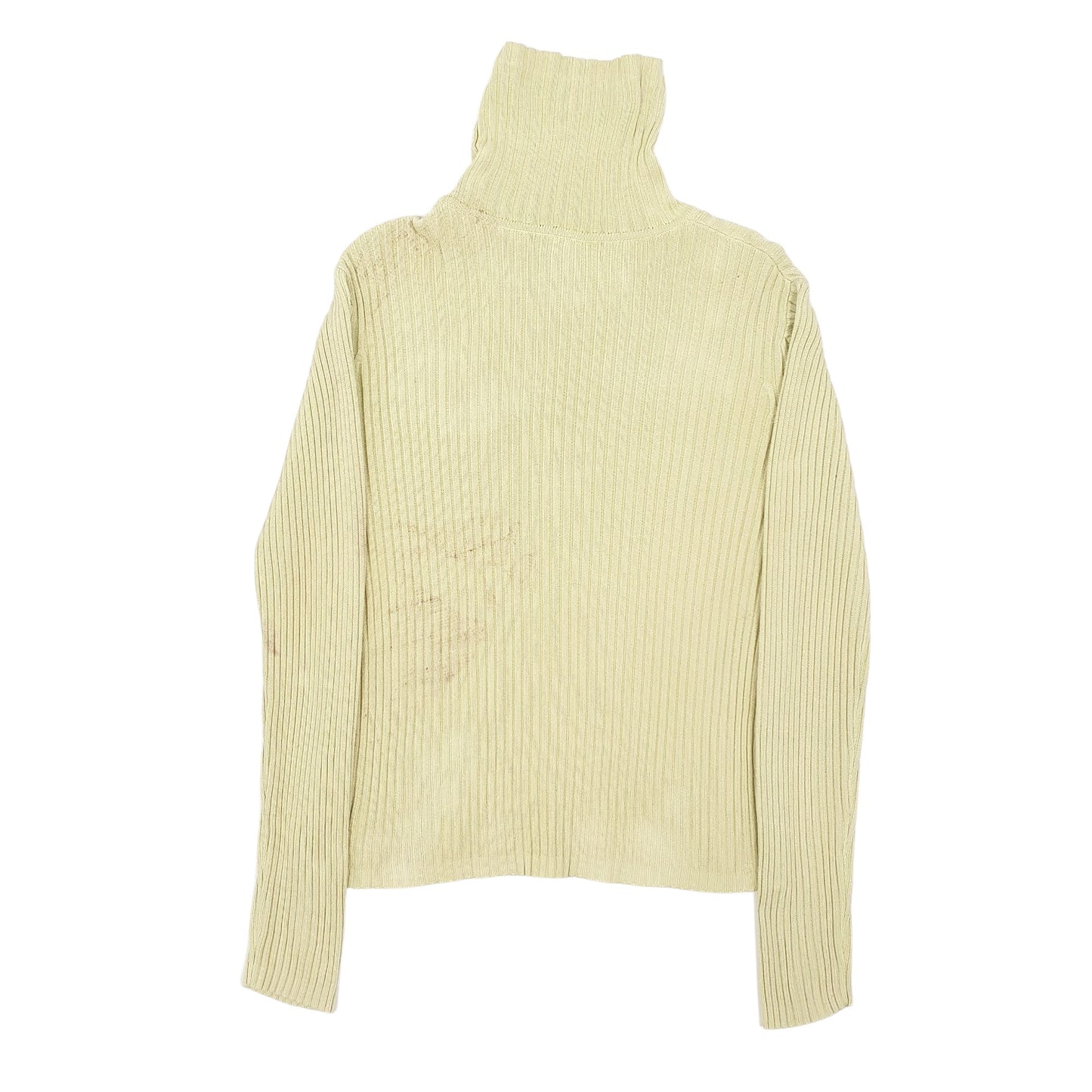 Womens Green L.L. Bean Knit Turtle Neck Jumper