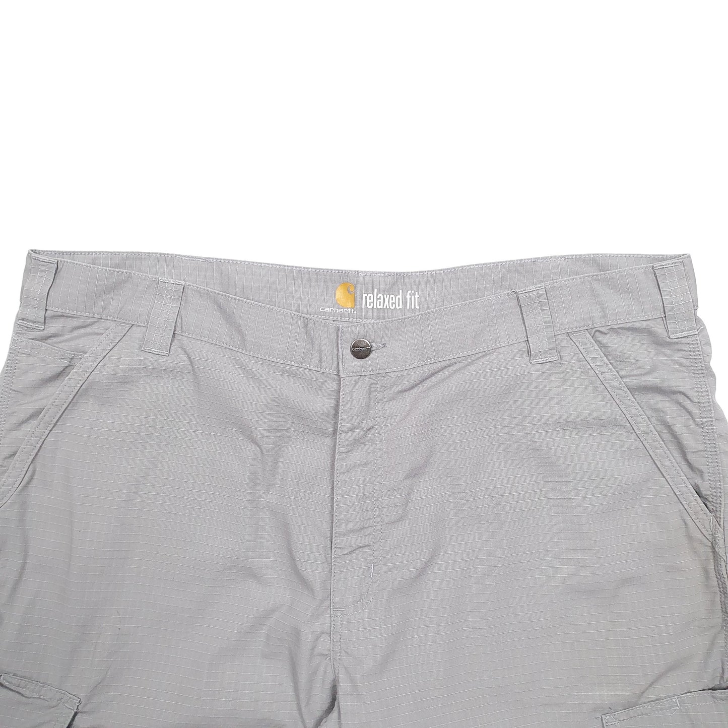 Mens Grey Carhartt Workwear Ripstop Carpenter Shorts