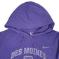 Mens Purple Nike Des Moines University Hoodie Jumper