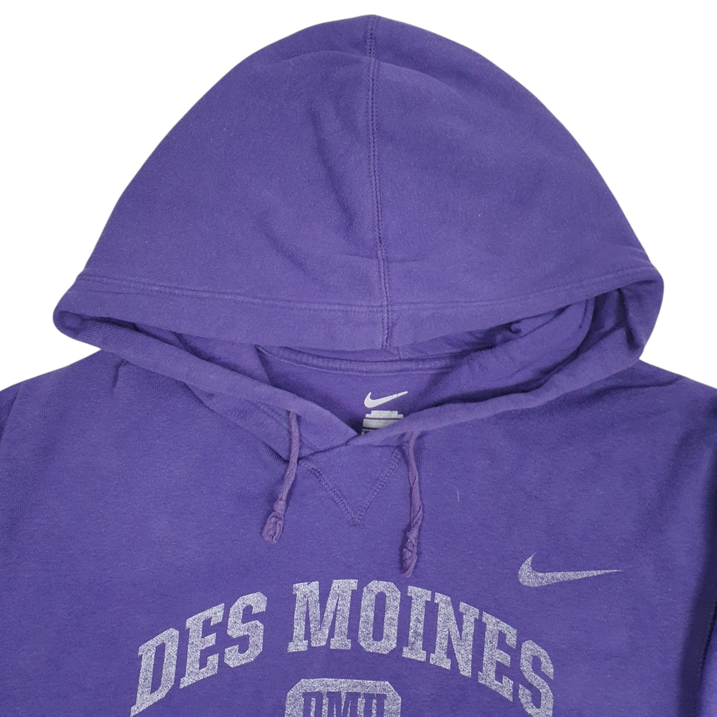 Mens Purple Nike Des Moines University Hoodie Jumper