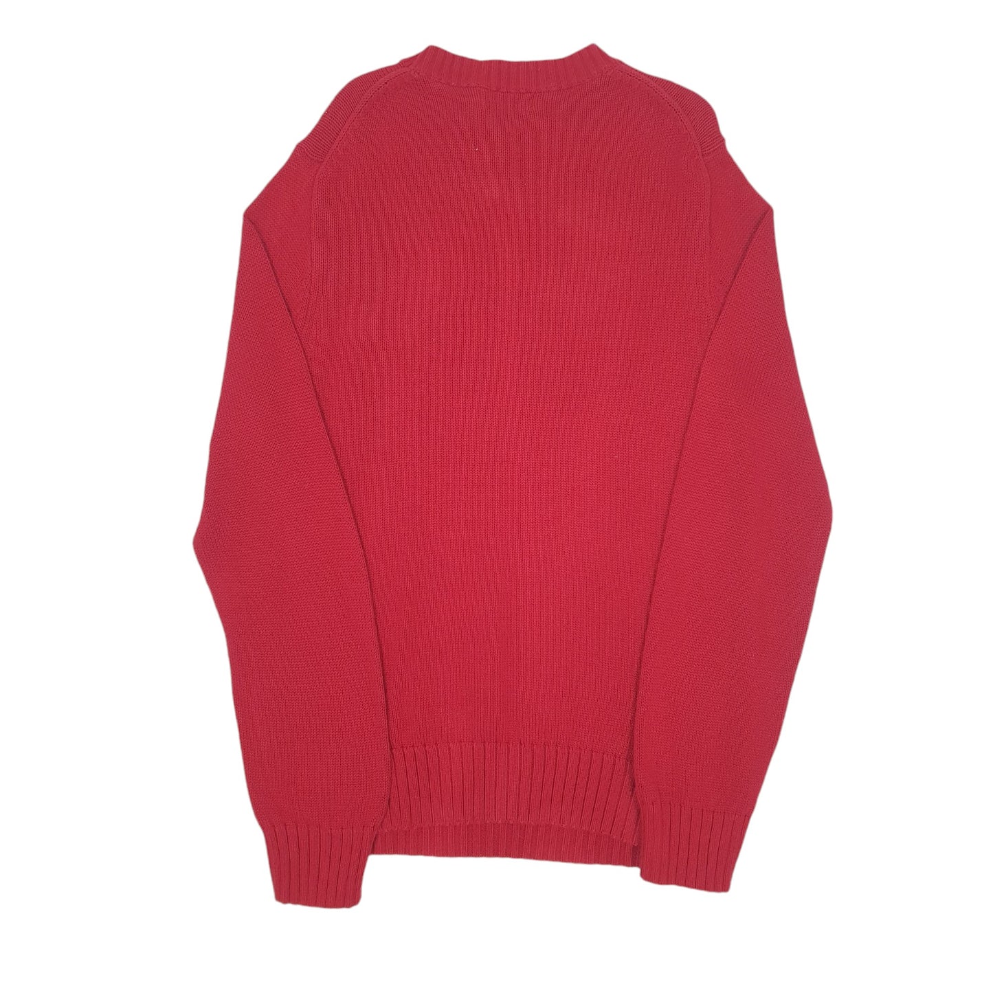 Mens Red Nautica Knitwear Crewneck Jumper