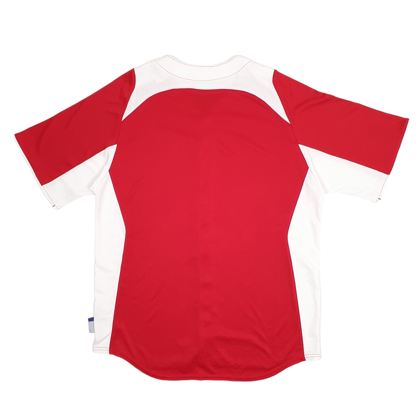 Mens Red Majestic Plain Baseball Jersey Short Sleeve T Shirt