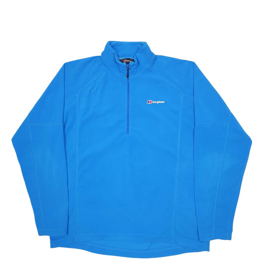 Mens Blue Berghaus  Quarter Zip Jumper