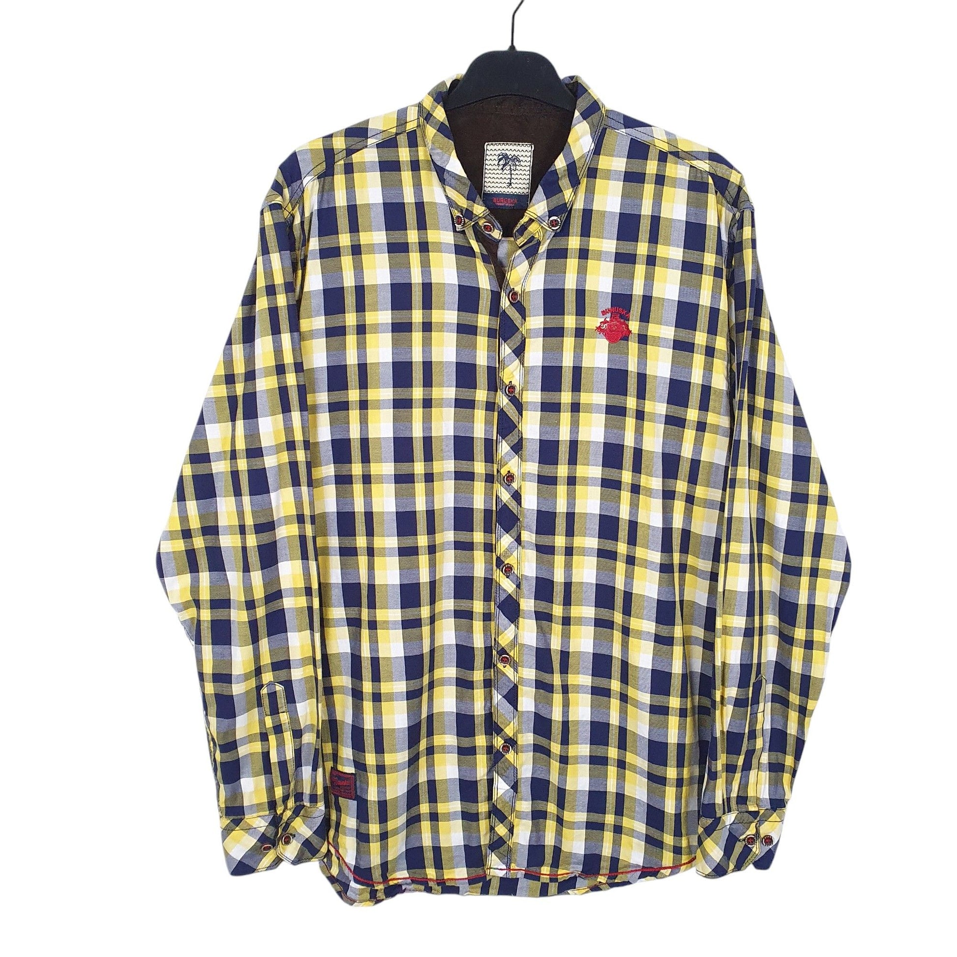 Mens Yellow Buruska  Long Sleeve Shirt